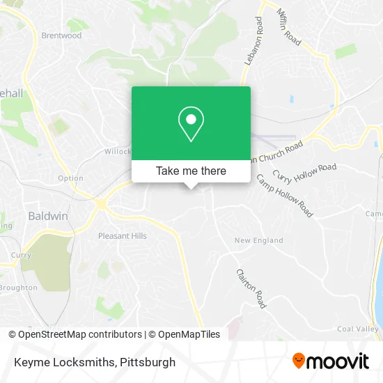 Keyme Locksmiths map