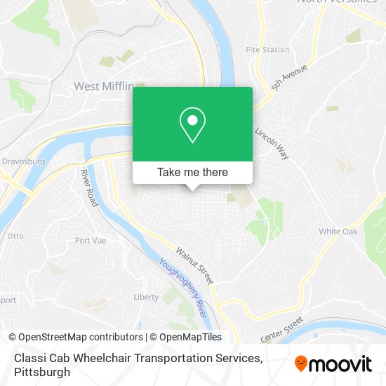 Classi Cab Wheelchair Transportation Services map