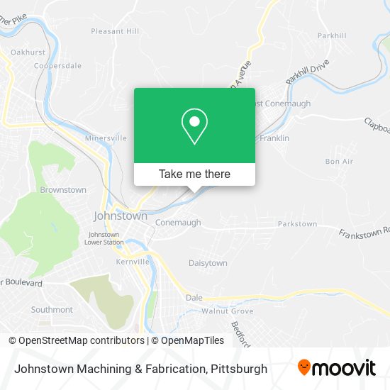 Mapa de Johnstown Machining & Fabrication