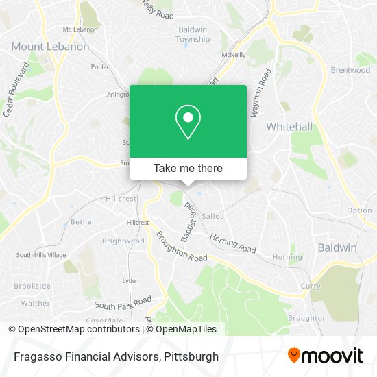 Fragasso Financial Advisors map