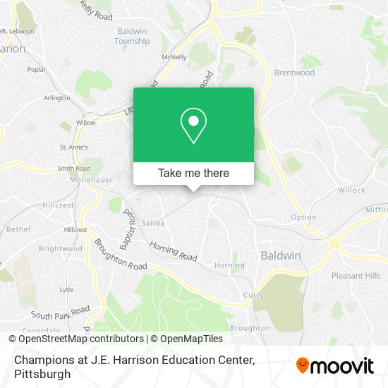 Champions at J.E. Harrison Education Center map