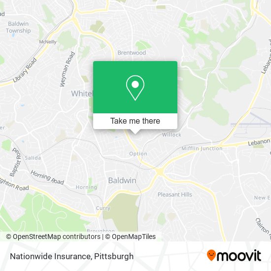 Mapa de Nationwide Insurance