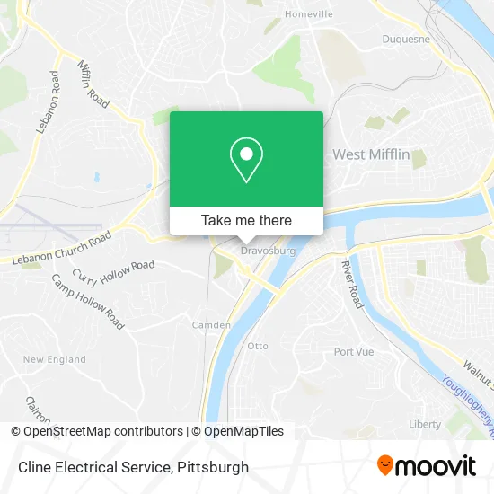 Cline Electrical Service map