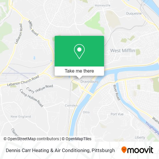 Dennis Carr Heating & Air Conditioning map