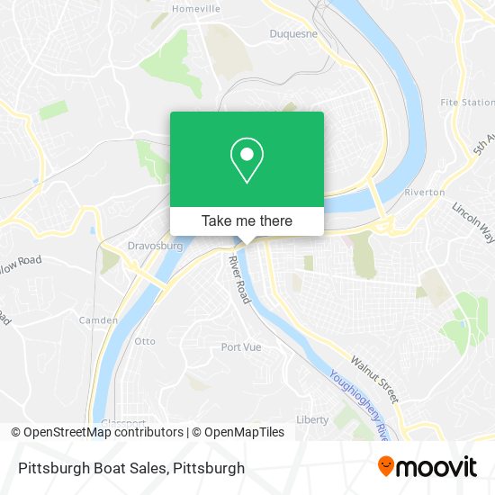 Pittsburgh Boat Sales map