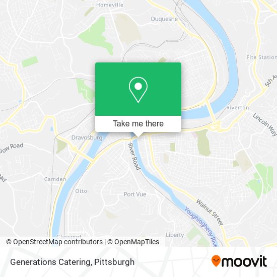 Generations Catering map