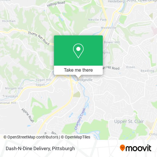 Dash-N-Dine Delivery map