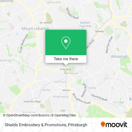 Shields Embroidery & Promotions map