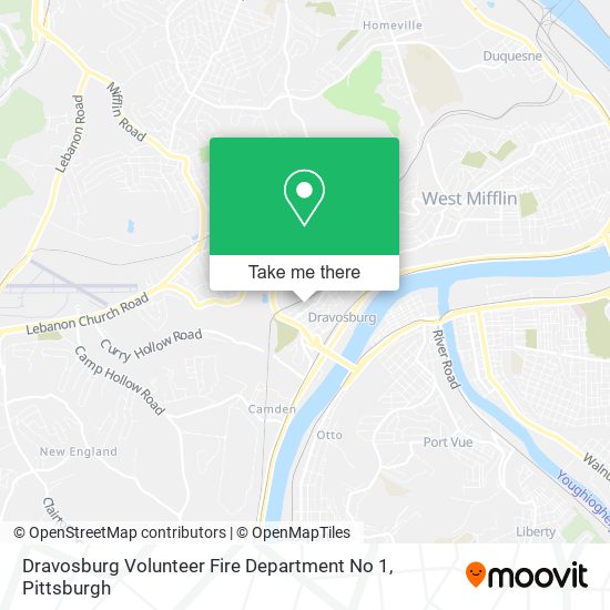 Dravosburg Volunteer Fire Department No 1 map