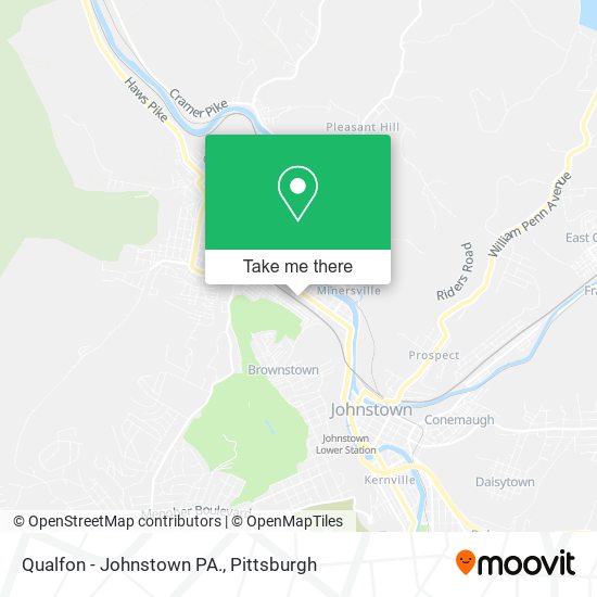 Mapa de Qualfon - Johnstown PA.