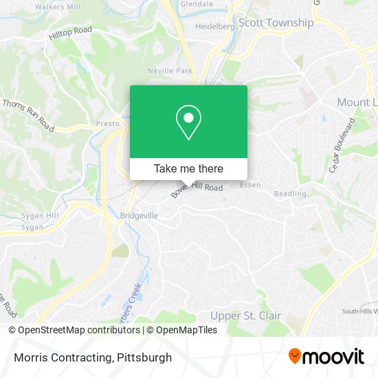 Morris Contracting map