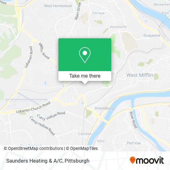 Saunders Heating & A/C map