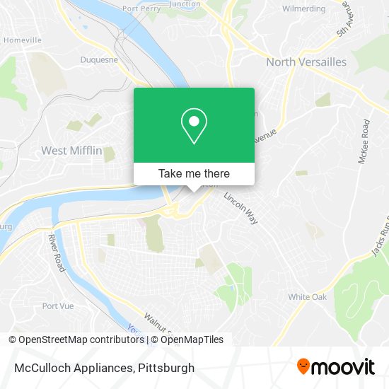 Mapa de McCulloch Appliances