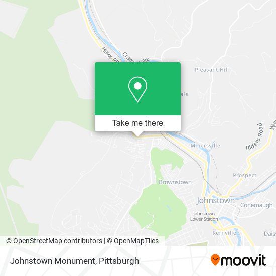 Johnstown Monument map