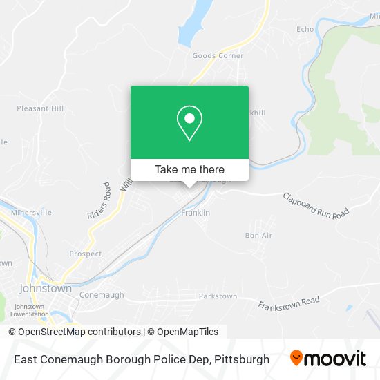 East Conemaugh Borough Police Dep map