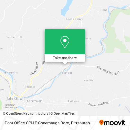 Post Office-CPU E Conemaugh Boro map