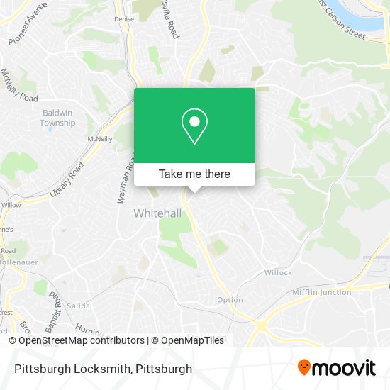 Mapa de Pittsburgh Locksmith