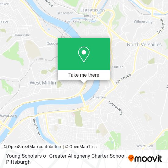 Young Scholars of Greater Allegheny Charter School map