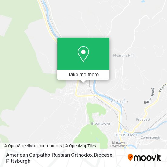 Mapa de American Carpatho-Russian Orthodox Diocese