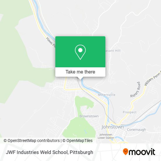 Mapa de JWF Industries Weld School