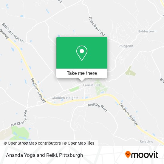 Ananda Yoga and Reiki map