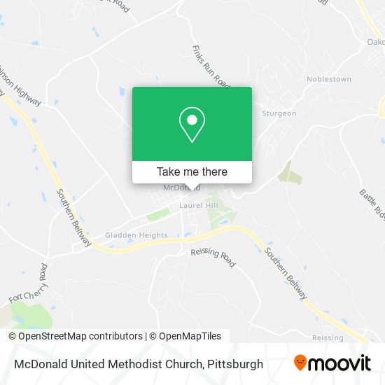 McDonald United Methodist Church map