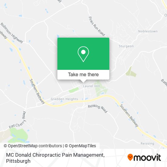 MC Donald Chiropractic Pain Management map