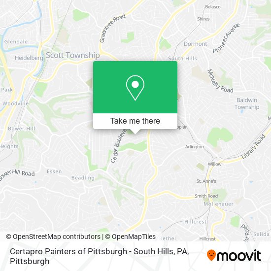 Certapro Painters of Pittsburgh - South Hills, PA map