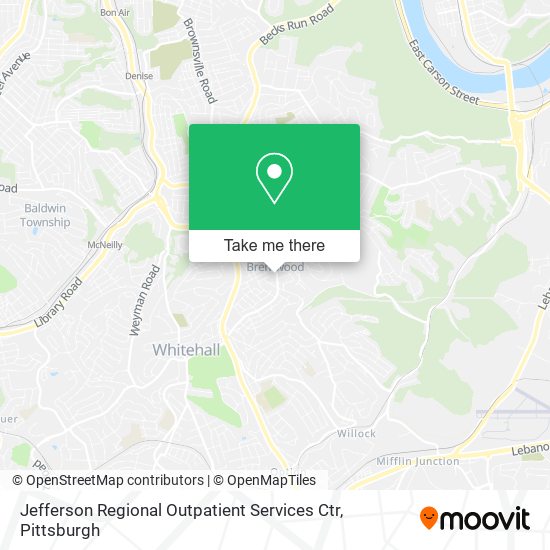 Jefferson Regional Outpatient Services Ctr map