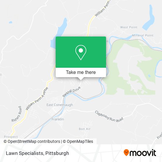 Lawn Specialists map