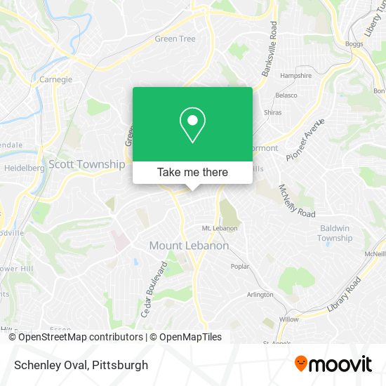 Mapa de Schenley Oval