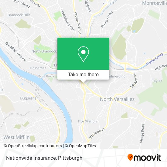 Mapa de Nationwide Insurance