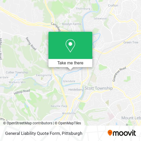 General Liability Quote Form map