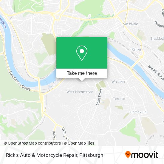 Rick's Auto & Motorcycle Repair map