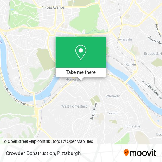 Crowder Construction map