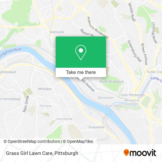 Grass Girl Lawn Care map
