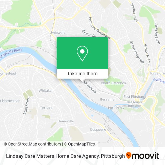 Lindsay Care Matters Home Care Agency map