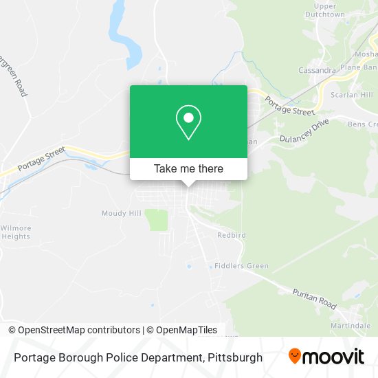 Portage Borough Police Department map