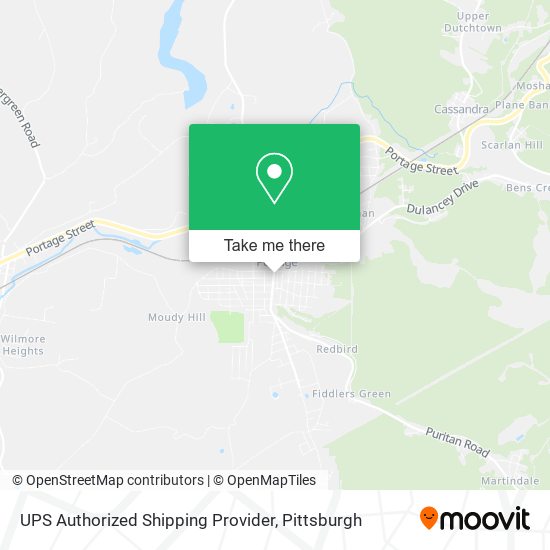 Mapa de UPS Authorized Shipping Provider