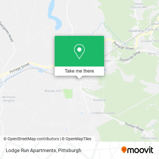 Lodge Run Apartments map