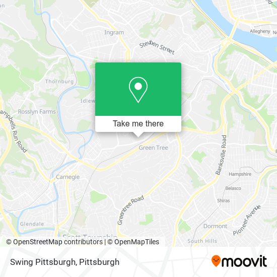 Swing Pittsburgh map