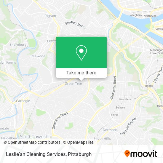 Leslie'an Cleaning Services map