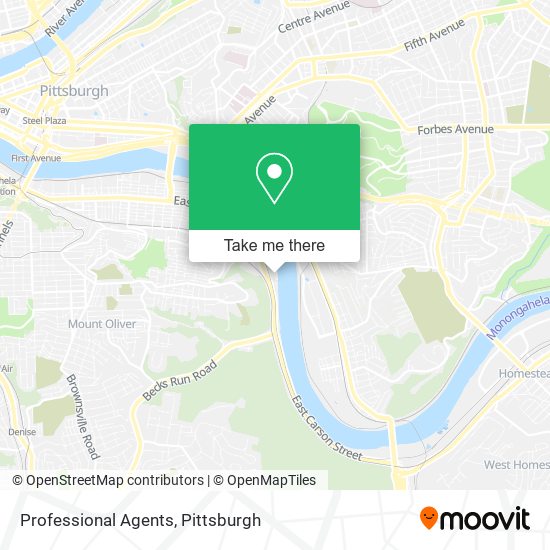 Professional Agents map
