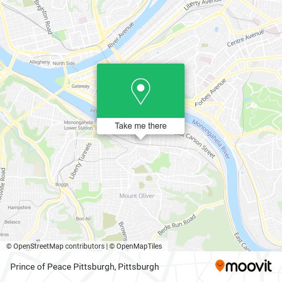 Mapa de Prince of Peace Pittsburgh