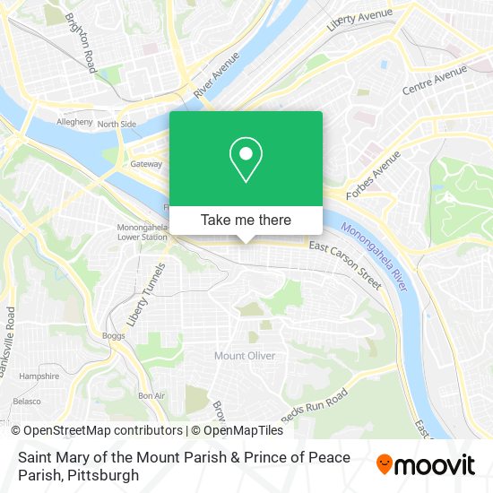 Mapa de Saint Mary of the Mount Parish & Prince of Peace Parish