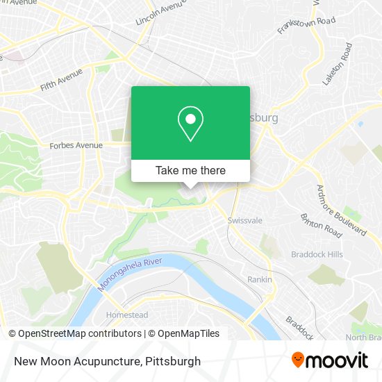 New Moon Acupuncture map
