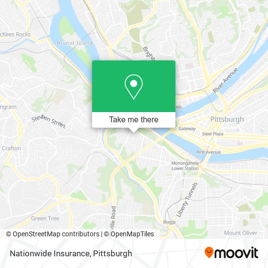 Mapa de Nationwide Insurance