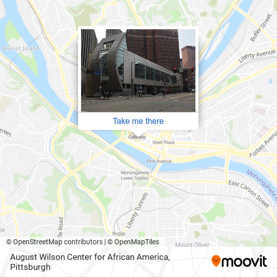 Mapa de August Wilson Center for African America