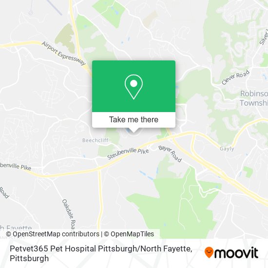 Petvet365 Pet Hospital Pittsburgh / North Fayette map
