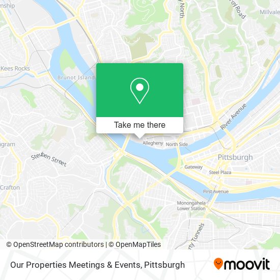 Our Properties Meetings & Events map